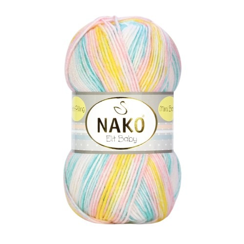 Knitting yarn Nako Elit Baby 32428 - blue
